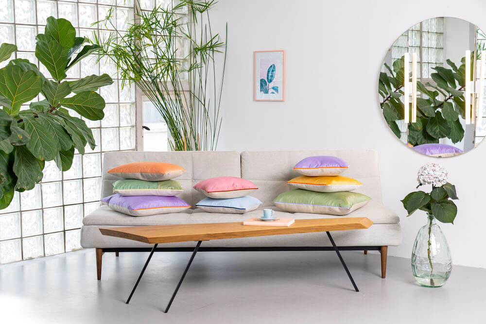 Moderne Designerkissen aus Berlin, in allen Größen aus hochwertigen natürlichen Stoffen, individuelle Kissen für dein Zuhause